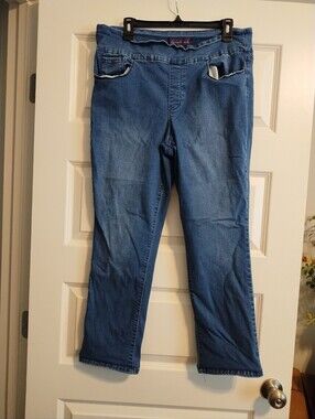 Gloria Vanderbilt Blue Pull-On Women's Jeans